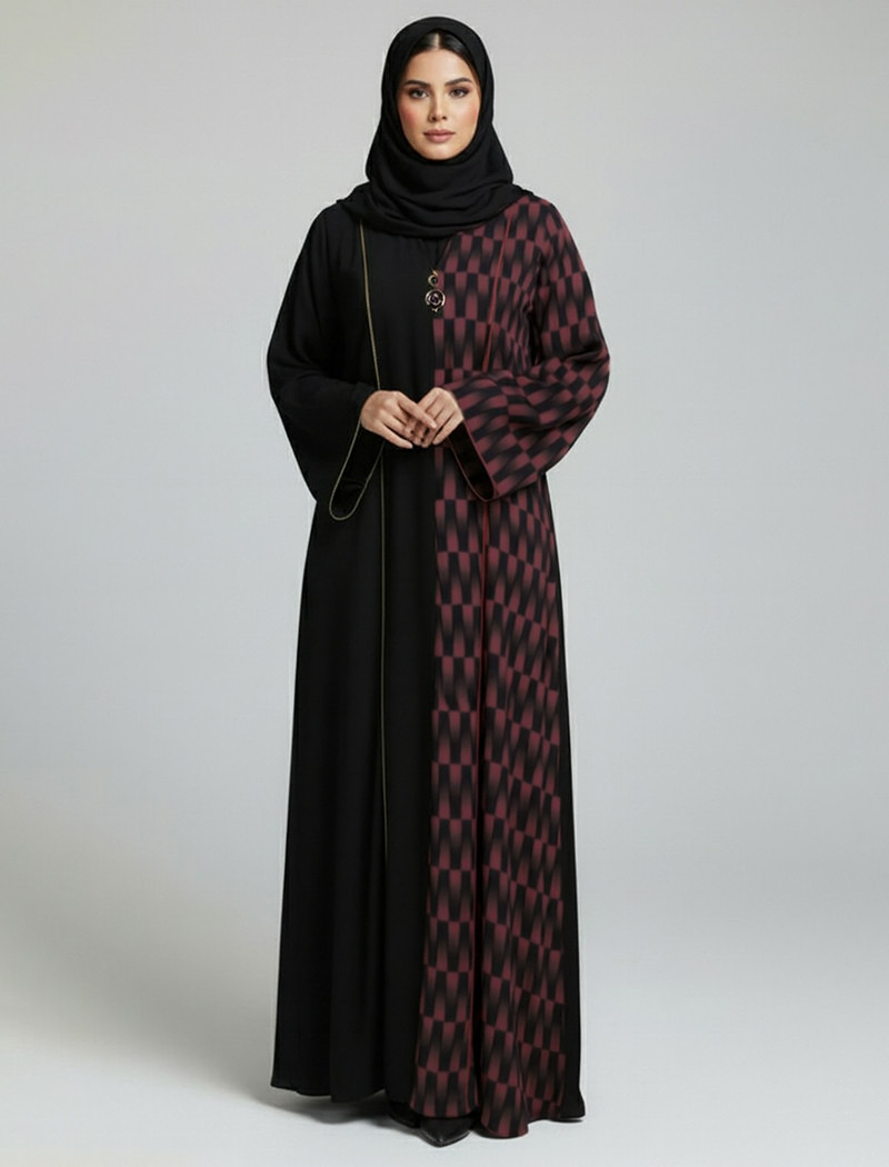 BRK06 Purple With Hijab Borkha